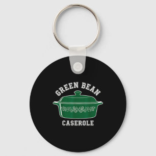 Green Bean Cerole Thanksgiving Humor Meme Men Wome Keychain