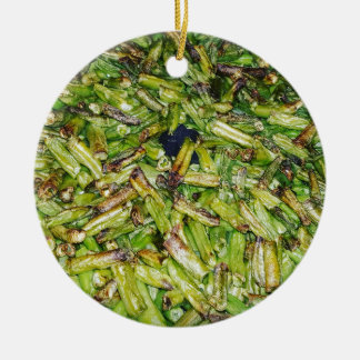Green Beans... Ceramic Ornament