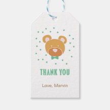 Green Bear Gift Tag