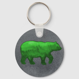 Green Bear Keychain