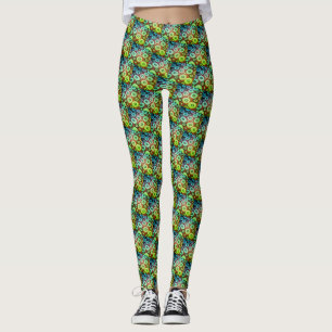 Green beauty bubbles leggings