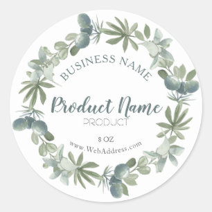Green beauty product label soap template modern