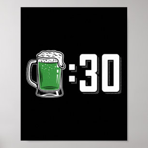 Green Beer 30 St Patricks Day Drinking Party Poster