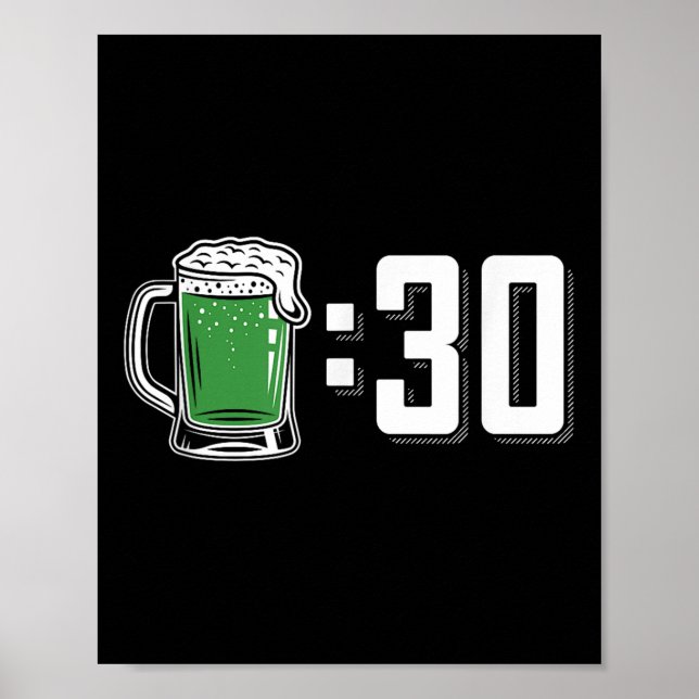 Green Beer 30 St Patricks Day Drinking Party  Poster (Front)