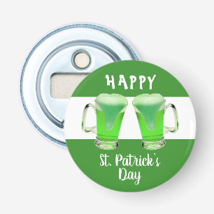 Green Beer Glass Happy St. Patrick`s day Bottle Opener