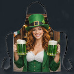Green Beer Irish All-Over Print Apron<br><div class="desc">Green Beer Irish All-Over Print Apron</div>
