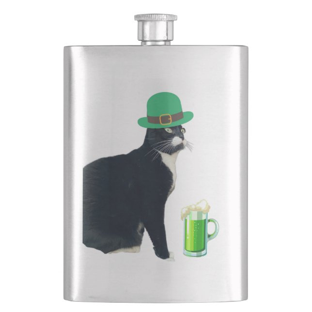 Green Beer Lucy Hip Flask (Front)
