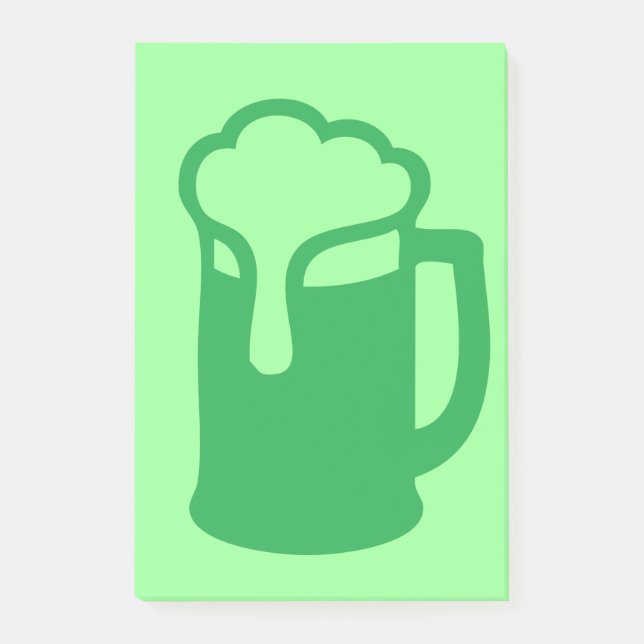 Green Beer Post-it® Notes (Front)