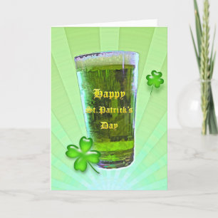 Green Beer St. Patrick's Day Card