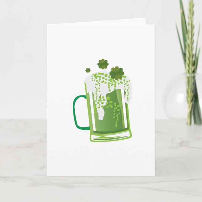 Green Beer St Patrick's Day Funny Card (Front)