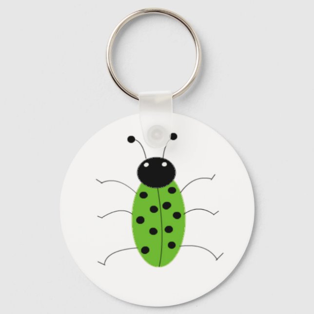 Green Beetle Keychain (Front)
