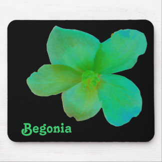 Green Begonia Customizable Mousepad