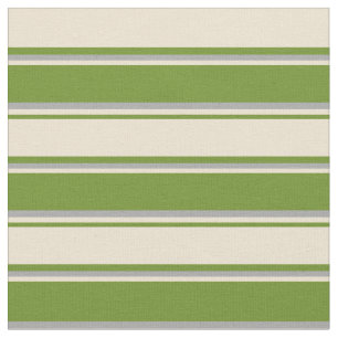 Green, Beige, and Dark Grey Striped/Lined Pattern Fabric