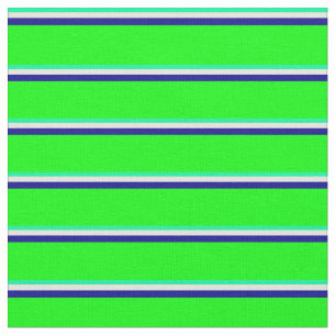 Green, Beige, Dark Blue, and Lime Coloured Pattern Fabric
