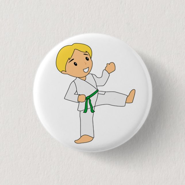 Green Belt Boy Button (Front)