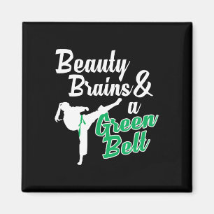Green Belt Taekwondo Martial Arts Funny Judo Quote Magnet