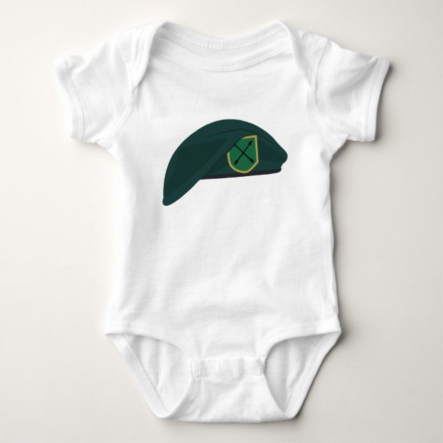 Green Beret Baby Bodysuit (Front)