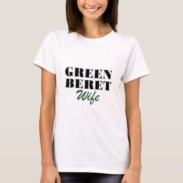 Green Beret Wife T-Shirt (Front)