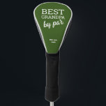 Green Best Grandpa by par Typography Custom  Golf Head Cover<br><div class="desc">Surprise your golf-loving grandpa with a meaningful and personalized gift – our "Best Grandpa by Par" Green Golf Head Cover. This custom head cover combines modern typography with a heartfelt message that will touch his heart. Customize the head cover by adding the name of his grandchild or grandchildren, making it...</div>