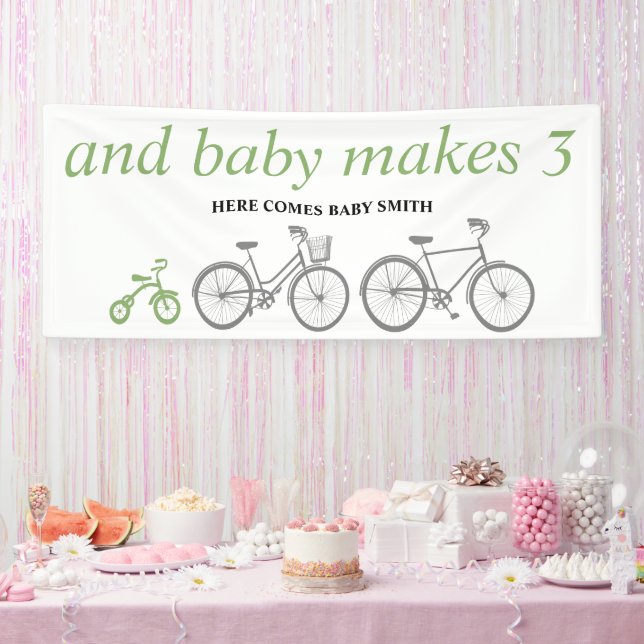 Green Bicycle Banner (Party)
