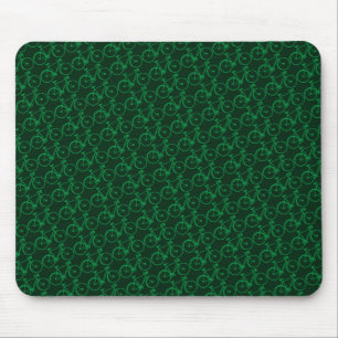 green bicycle . biking cool mouse pad