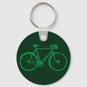 green bicycle keychain