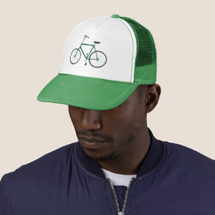 Green bicycle Trucker Hat