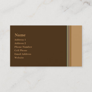 green biege striped business card