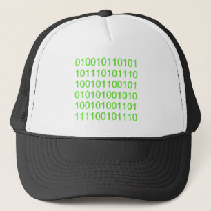 Green Binary 01 - GeekShirts Trucker Hat