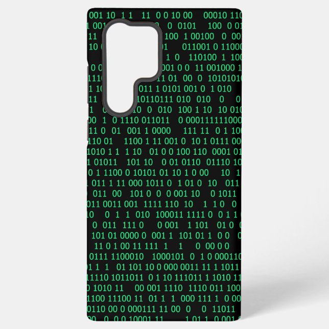 Green Binary Numeral System Samsung Galaxy S22 Ultra Case (Back)
