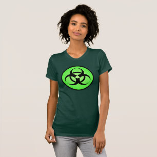 Green Biohazard Symbol T-Shirt