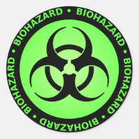 Green Biohazard Warning
