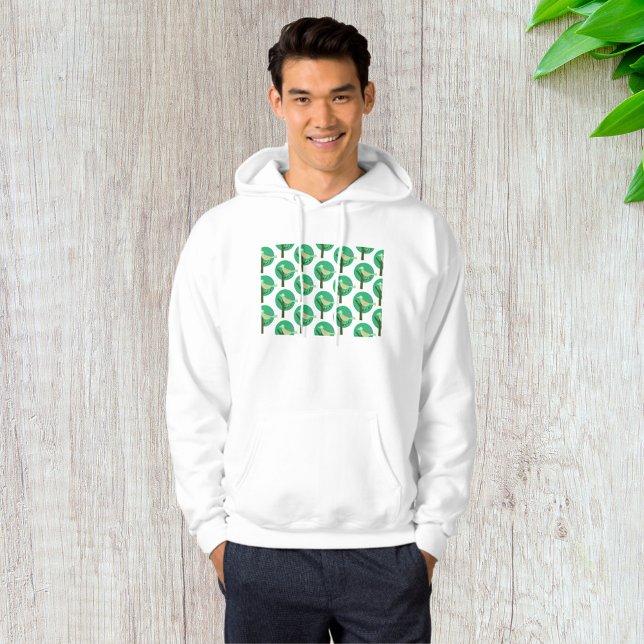 Green Bird and Tree Pattern Nature Inspired  Hoodie (Creator Uploaded)