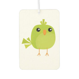 Green Bird Cartoon Air Freshener