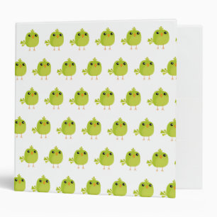 Green Bird Cartoon   Binder