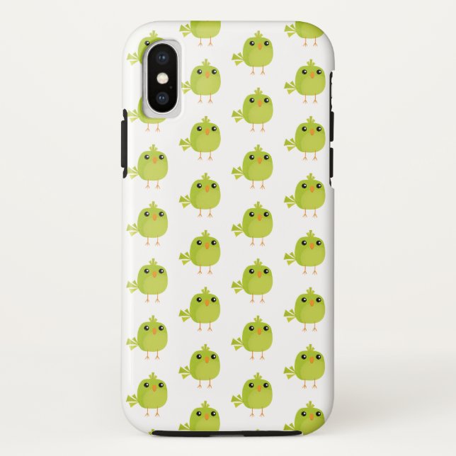 Green Bird Cartoon   Case-Mate iPhone Case (Back)