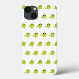 Green Bird Cartoon iPhone 13 Case