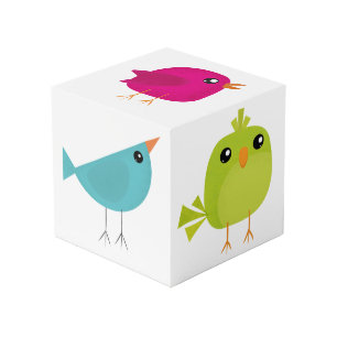 Green Bird Cartoon   Cube