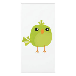 Green Bird Cartoon   Door Sign