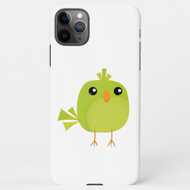 Green Bird Cartoon   iPhone Case (Back)