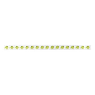 Green Bird Cartoon Satin Ribbon