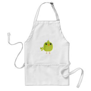 Green Bird Cartoon   Standard Apron