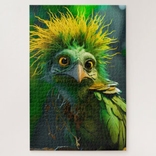 Green Bird Jigsaw Puzzle