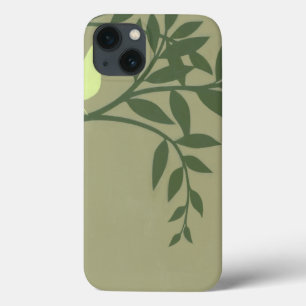 Green Bird Perched on Green Branch iPhone 13 Case