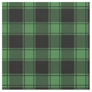 Green & Black Buffalo Plaid Fabric