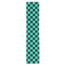Green Black Chequered Check Pattern