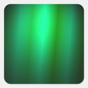 Green Black Colour Custom Blank Trendy Elegant Square Sticker