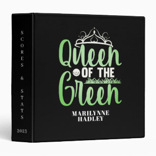 Green Black Golfer Scores Stats  Binder