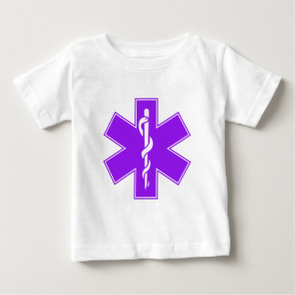 Green Black Grey Purple  Nurse EMS Star of Life Baby T-Shirt
