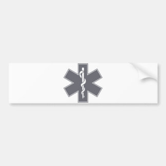Green Black Grey Purple  Nurse EMS Star of Life Bumper Sticker